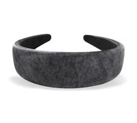 axy Cerchietto ampio con tessuto imbottito effetto marmo, elegante e splendido cerchietto per capelli da donna HRK2AMar (nero, largo)
