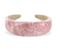 axy Cerchietto ampio con tessuto imbottito effetto marmo, elegante e splendido cerchietto per capelli da donna HRK2AMar (rosa, largo)