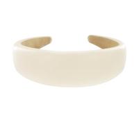 axy Cerchietto ampio in similpelle per capelli da donna, accessorio per capelli HR27CL (bianco)