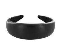 axy Cerchietto ampio in similpelle per capelli da donna, accessorio per capelli HR27CL (nero)
