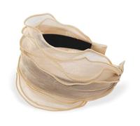 axy Cerchietto largo dal design alla moda, stile vintage, accessorio per capelli da donna, HRM2 (beige)