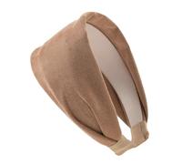 axy Cerchietto largo in flanella leggera per capelli da donna, ideale per capelli, HR10A (beige)