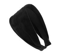 axy Cerchietto largo in flanella leggera per capelli da donna, ideale per capelli HR10A (nero)