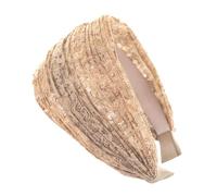 axy Cerchietto largo per capelli da donna, meraviglioso accessorio per capelli, HR14 (beige)