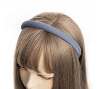 axy Cerchietto per capelli in tessuto con sottili fili metallici - Imbottito - Splendida fascia per capelli HRK7B (blu jeans)