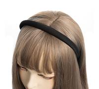 axy Cerchietto per capelli in tessuto con sottili fili metallici - Imbottito - Splendida fascia per capelli HRK7B (nero)
