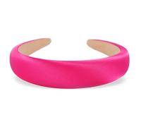 axy Cerchietto per capelli in tessuto di seta imbottito in eleganti colori festivi da donna, splendida fascia per capelli HRK2Ro (rosa)