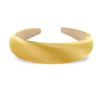 axy Cerchietto per capelli in tessuto di seta imbottito in eleganti colori festivi da donna, splendida fascia per capelli HRK2Ro (oro, largo)