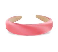 axy Cerchietto per capelli in tessuto di seta imbottito in eleganti colori festivi da donna, splendida fascia per capelli HRK2Ro (rosa rosa)