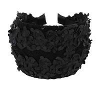 axy Cerchietto per capelli largo, stile vintage, HR36B (nero)