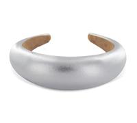 axy Fascia per capelli larga con tessuto imbottito, splendida fascia per capelli da donna HRK2L (argento)