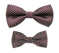Axy FLIP1 - Set di papillon regolabili per papà e bambino, già legati, per cresima multicolore Bunt Nr.3