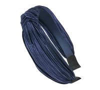 axy HR34a - Cerchietto vintage per capelli, in velluto, leggero e tessuto, colore: Blu scuro, cod. HR34a