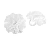 axy Set di 2 elastici per capelli per bambini, con fiori bianchi, elastici per capelli per la Comunione, per ragazze, accessori per capelli da balletto con fiori in tessuto HSG15 (set di 2, modello 2)