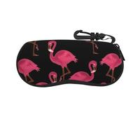 axzttupy Bella Rosa Fenicotteri Stampa Funzionale Occhiali Morbida Custodia Elegante Occhiali Da Sole Pouch Accessori Quotidiani Multiuso