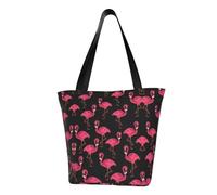 axzttupy Bella stampa fenicotteri rosa versatile borsa estiva a tracolla borsa da viaggio spiaggia shopping accessorio elegante