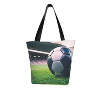 axzttupy Borsa a tracolla versatile con stampa di palloni da calcio, borsa a tracolla estiva, da viaggio, spiaggia, shopping, accessorio elegante