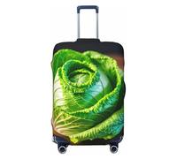 axzttupy Bright Cabbage Print - Copertura per valigia, misura grande, adatta a quasi tutti i bagagli, protezione personalizzata per bagagli da viaggio, Nero , XL