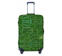 axzttupy Copertura per valigia grande con stampa di domande matematiche, adatta a quasi tutti i bagagli, protezione per bagagli da viaggio personalizzata, Nero , L