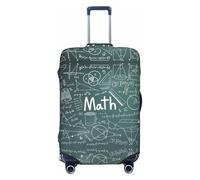 axzttupy Copertura per valigia grande con stampa di lezioni di matematica, adatta a quasi tutti i bagagli, protezione personalizzata per bagagli da viaggio, Nero , L