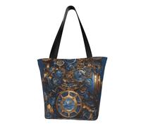 axzttupy Gears Clock Bronze Century 1 Print Versatile Use Bag Summer Crossbody Borsa Viaggi Spiaggia Shopping Elegante Accessorio