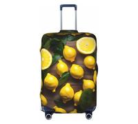 axzttupy Grande custodia con stampa tropicale di limone fresco, adatta per quasi tutti i bagagli, protezione personalizzata per bagagli da viaggio, nero, S, Nero , s