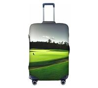axzttupy Grande custodia per valigia con stampa sul campo da golf, adatta per quasi tutti i bagagli, protezione personalizzata per bagagli, nero, S, Nero , s