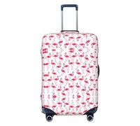 axzttupy La custodia per valigia grande con stampa di fenicotteri rosa si adatta a quasi tutti i bagagli Protezione personalizzata per bagagli da viaggio, Nero, S, Nero, S