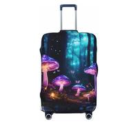 axzttupy Magic Mushroom 3 - Custodia per valigia grande con motivo a funghi magici che si adatta a quasi tutti i bagagli, protezione bagagli da viaggio personalizzata, colore: nero, XL, nero, XL