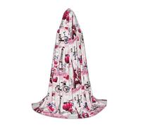 axzttupy Mantello con cappuccio unisex con stampa della Torre Eiffel di Parigi, per Natale, carnevale, Halloween, cosplay