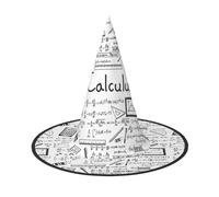 axzttupy Matematica Geometria Geek Calcolo Stampa Halloween Strega Cappello Unisex Carnevale Costume Accessorio Feste Cosplay e Festivo