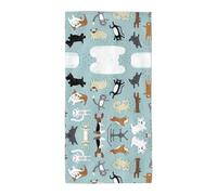 axzttupy Raining Cats & Dogs Print Asciugamano leggero riutilizzabile Asciugamano da bagno Palestra Viaggi Yoga Piscina Spiaggia Home Essentials