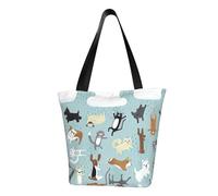 axzttupy Raining Cats & Dogs Print Versatile Use Bag Summer Crossbody Handbag Travel Beach Shopping Accessorio elegante