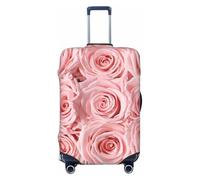 axzttupy Rosa Rose Fresche Stampa Grande Valigia Si adatta a quasi tutti i bagagli Protezione personalizzata per bagagli da viaggio, Nero, L, Nero, L