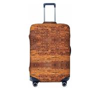 axzttupy Sfondo di mattoni industriali con stampa di grandi dimensioni custodia si adatta a quasi tutti i bagagli Protezione personalizzata per bagagli da viaggio, Nero, L