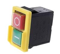 AXZWCEIGZ Interruttore 250V 6A AC Pulsante Impermeabile Macchina Sega Lama Macchina di Perforazione Apri e Chiudi Interruttore Scatola di Controllo Elettromagnetico JD6 5e4