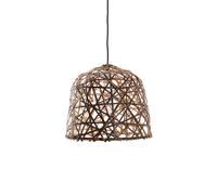 AY ILLUMINATE lampada a sospensione BLACK BIRD'S NEST in bamboo