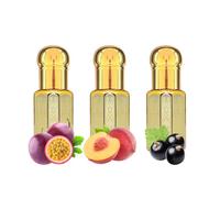 AY YELDIZ Muschio intimo -muschio tahara, muschio bianco fruttato 3 x 6ml: Passione, Pesca e Ribes nero, irresistibile e avvincente. Lunga durata. Fragranza di Oriente, Profumo di Dubai. Cofanetto 2+1