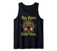 Aya Huma Festival Maschera Spirito Testa Due Volti Diablo Huma Canotta