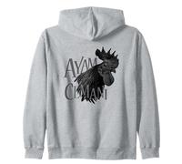 Ayam Cemani - Gallo - Polli Felpa con Cappuccio