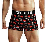 Ayambetus Boxer con Foto Personalizzate per Il Volto, Boxer da Uomo Personalizzati, Mutande, Regali