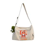 Ayanami Rei - Borsa sportiva da palestra Asuka Langley Soryu, borsa da viaggio per fine settimana e pernottamento, borsa a tracolla cilindrica, Asuka Langley Soryu Bianco, 30*20*20CM