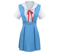 Ayanami Rei Costume Cosplay Asuka Langley Soryu Cosplay Outfits, Ayanami Rei Vestito Blu Campus Uniforme Vestito Donna Anime Cosplay Outfit Halloween Natale Carnevale Festa di Ruolo Gioco di Ruolo