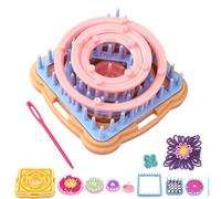 Ayasee Kit di telai per tessitura, kit per realizzare telai per lavori a maglia, telai per lavori a maglia, telai per lavori a maglia rotondi/quadrati, multicolore (Flower Maker)