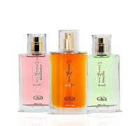 Ayat Perfumes - Cofanetto 3 profumi - Eau de Parfum Choco Musk, Marshmallow & Pistachio - 3 x 50 ml - Misto - Profumi di Dubai - Lunga durata - Idea Regalo