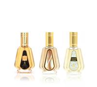 AYAT PERFUMES - Cofanetto 3 Profumi - Eau de Parfum Jumrah, Ombre & Choco Musk - 3x50ml - Unisex - Profumo Orientale di Dubai - Lunga Durata - Idea Regalo
