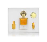 Ayat Perfumes - Cofanetto Prestige Completo Musk Collection - Eau de Parfum 50 ml, Muschio 5 ml, Oli Profumati 12 ml & Unguento da 18 gr - Fragranza Dubai (Cofanetto Musk Mango)