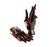 AYAY FuturePunk Guanti Armor, Sci-Fi Punk Meccanico Mano Armor con Luce Cosplay Puntelli per Uomini e Donne
