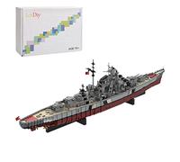 AYAY Technik 1/200 UCS KMS corazzata Bismarck, kit di costruzione di grandi dimensioni, compatibile con Lego 10294 (7164PCS+)