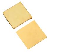 AYAZER Lamiera di Ottone H62 - Spessore 0,3-6 mm, Dimensioni 50×50-300×300 mm for Taglio Laser/CNC e Modelli Fai da Te(0.3x50x100mm 2Pcs)